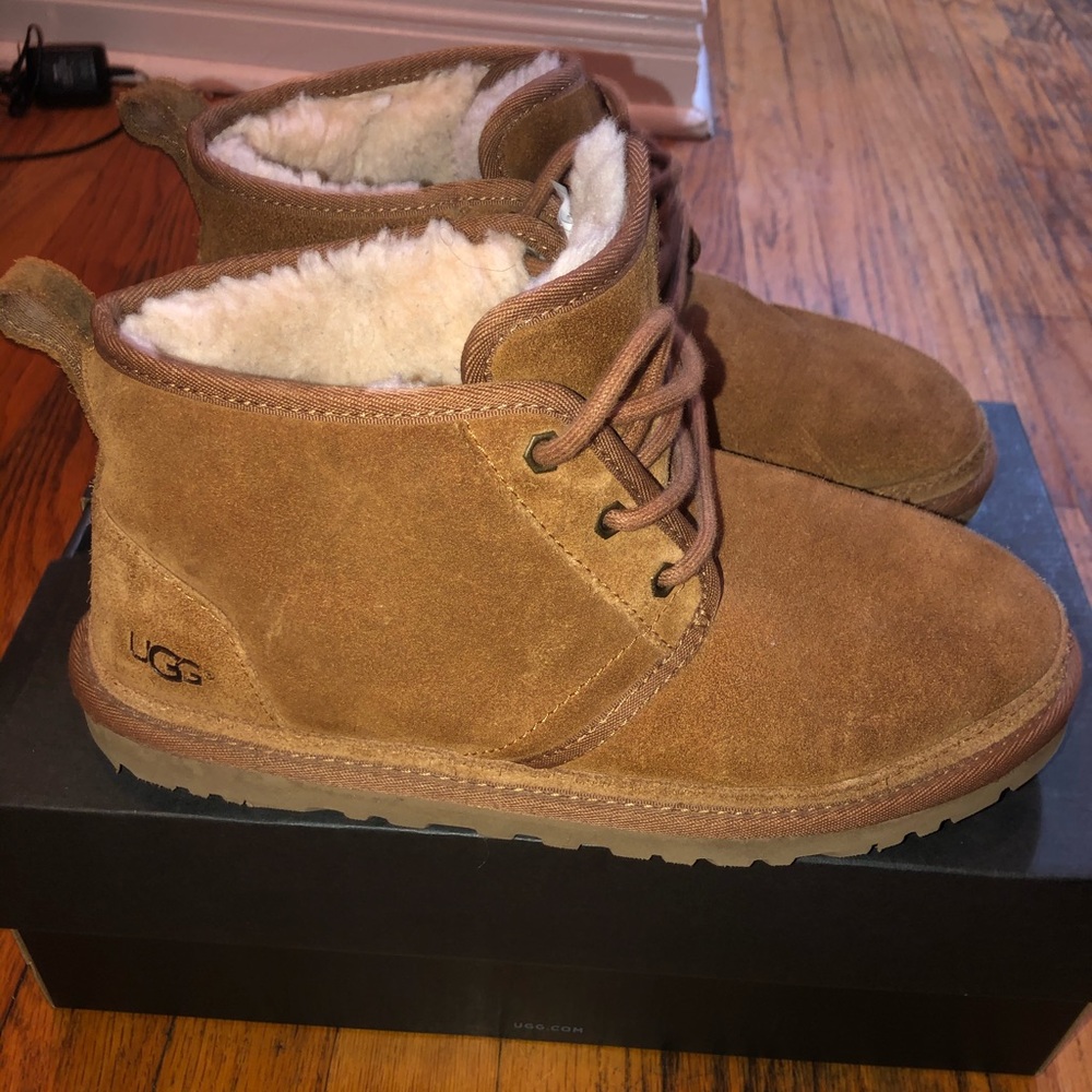 Tan Ugg ankle boots